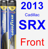 Front Wiper Blade Pack for 2013 Cadillac SRX - Hybrid