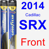 Front Wiper Blade Pack for 2014 Cadillac SRX - Hybrid