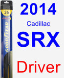 Driver Wiper Blade for 2014 Cadillac SRX - Hybrid