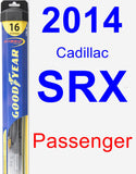 Passenger Wiper Blade for 2014 Cadillac SRX - Hybrid