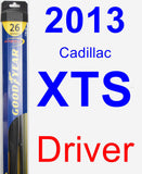 Driver Wiper Blade for 2013 Cadillac XTS - Hybrid