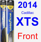 Front Wiper Blade Pack for 2014 Cadillac XTS - Hybrid