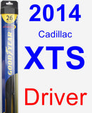 Driver Wiper Blade for 2014 Cadillac XTS - Hybrid