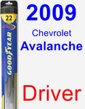 Driver Wiper Blade for 2009 Chevrolet Avalanche - Hybrid