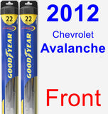 Front Wiper Blade Pack for 2012 Chevrolet Avalanche - Hybrid
