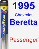 Passenger Wiper Blade for 1995 Chevrolet Beretta - Hybrid