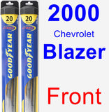 Front Wiper Blade Pack for 2000 Chevrolet Blazer - Hybrid