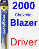 Driver Wiper Blade for 2000 Chevrolet Blazer - Hybrid