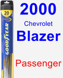 Passenger Wiper Blade for 2000 Chevrolet Blazer - Hybrid