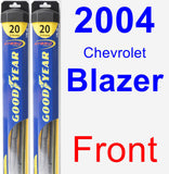 Front Wiper Blade Pack for 2004 Chevrolet Blazer - Hybrid