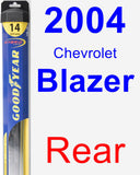 Rear Wiper Blade for 2004 Chevrolet Blazer - Hybrid