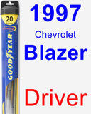 Driver Wiper Blade for 1997 Chevrolet Blazer - Hybrid