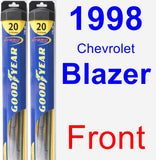 Front Wiper Blade Pack for 1998 Chevrolet Blazer - Hybrid