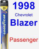 Passenger Wiper Blade for 1998 Chevrolet Blazer - Hybrid