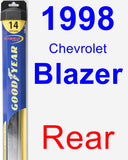 Rear Wiper Blade for 1998 Chevrolet Blazer - Hybrid