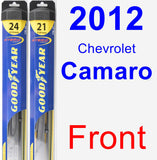Front Wiper Blade Pack for 2012 Chevrolet Camaro - Hybrid
