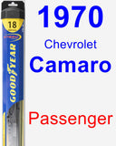 Passenger Wiper Blade for 1970 Chevrolet Camaro - Hybrid