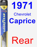 Rear Wiper Blade for 1971 Chevrolet Caprice - Hybrid