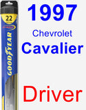 Driver Wiper Blade for 1997 Chevrolet Cavalier - Hybrid