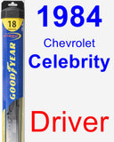 Driver Wiper Blade for 1984 Chevrolet Celebrity - Hybrid