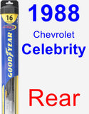 Rear Wiper Blade for 1988 Chevrolet Celebrity - Hybrid
