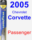 Passenger Wiper Blade for 2005 Chevrolet Corvette - Hybrid