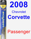 Passenger Wiper Blade for 2008 Chevrolet Corvette - Hybrid