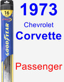 Passenger Wiper Blade for 1973 Chevrolet Corvette - Hybrid