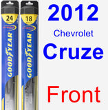 Front Wiper Blade Pack for 2012 Chevrolet Cruze - Hybrid