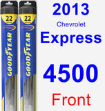 Front Wiper Blade Pack for 2013 Chevrolet Express 4500 - Hybrid