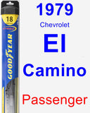 Passenger Wiper Blade for 1979 Chevrolet El Camino - Hybrid