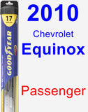 Passenger Wiper Blade for 2010 Chevrolet Equinox - Hybrid