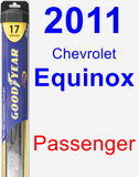 Passenger Wiper Blade for 2011 Chevrolet Equinox - Hybrid