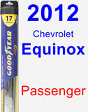 Passenger Wiper Blade for 2012 Chevrolet Equinox - Hybrid