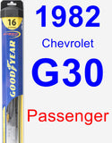 Passenger Wiper Blade for 1982 Chevrolet G30 - Hybrid