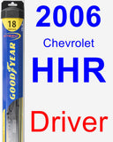 Driver Wiper Blade for 2006 Chevrolet HHR - Hybrid