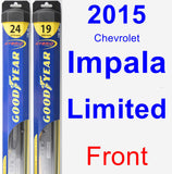 Front Wiper Blade Pack for 2015 Chevrolet Impala Limited - Hybrid