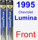 Front Wiper Blade Pack for 1995 Chevrolet Lumina - Hybrid