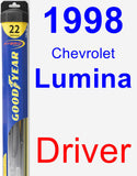 Driver Wiper Blade for 1998 Chevrolet Lumina - Hybrid