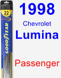 Passenger Wiper Blade for 1998 Chevrolet Lumina - Hybrid