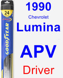 Driver Wiper Blade for 1990 Chevrolet Lumina APV - Hybrid