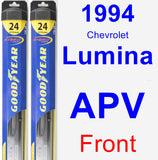 Front Wiper Blade Pack for 1994 Chevrolet Lumina APV - Hybrid