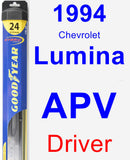Driver Wiper Blade for 1994 Chevrolet Lumina APV - Hybrid