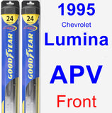 Front Wiper Blade Pack for 1995 Chevrolet Lumina APV - Hybrid