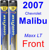 Front Wiper Blade Pack for 2007 Chevrolet Malibu - Hybrid