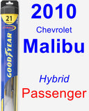 Passenger Wiper Blade for 2010 Chevrolet Malibu - Hybrid