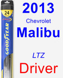 Driver Wiper Blade for 2013 Chevrolet Malibu - Hybrid