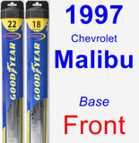 Front Wiper Blade Pack for 1997 Chevrolet Malibu - Hybrid