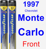 Front Wiper Blade Pack for 1997 Chevrolet Monte Carlo - Hybrid