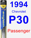 Passenger Wiper Blade for 1994 Chevrolet P30 - Hybrid